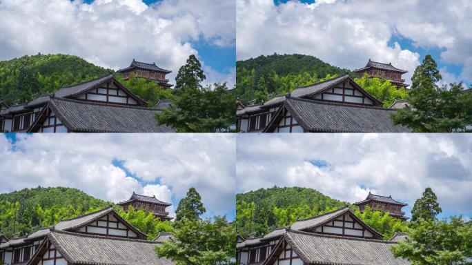 杭州市径山寺风光延时