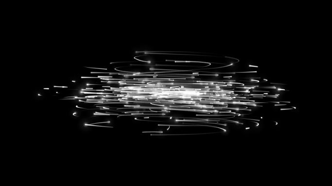 白色粒子漩涡1-透明通道