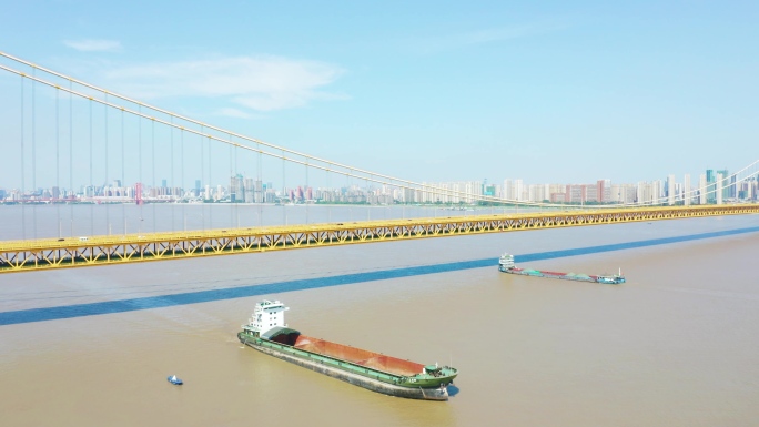 最新4K武汉杨泗港长江大桥航拍2