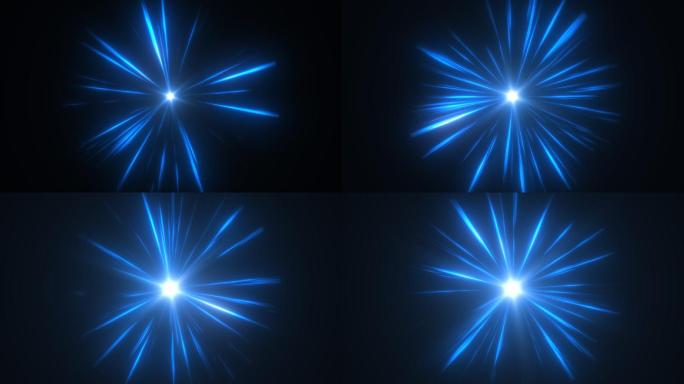 蓝色光线漩涡能量汇聚 2
