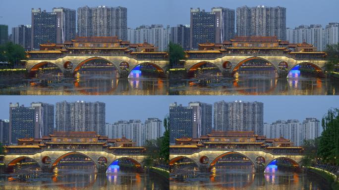 中国四川成都的安顺大桥