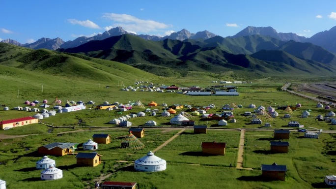 4k航拍唯美藏乡