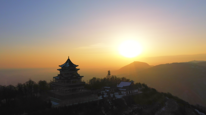 4k平凉崆峒山景区素材