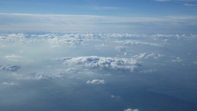 飞越云层云端云海空镜头