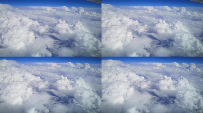 天空，云彩，飞机，航班，蓝天，平流层