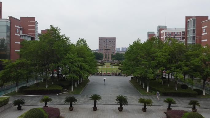 杭州电子科技大学下沙总部航拍无人机