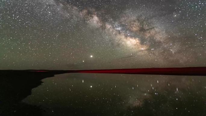 4K星空银河升起延时摄影素材