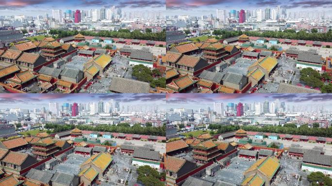 沈阳 和平区 地标 航拍素材 辽宁