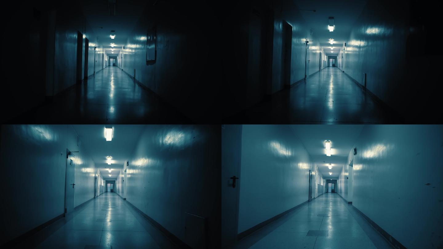 在一条又长又暗的走廊里