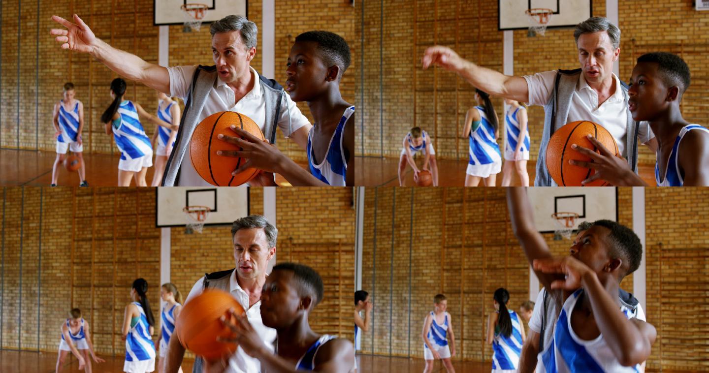 篮球教练员对青少年的投篮训练