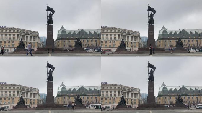 远东苏维埃战士纪念碑海参崴广场
