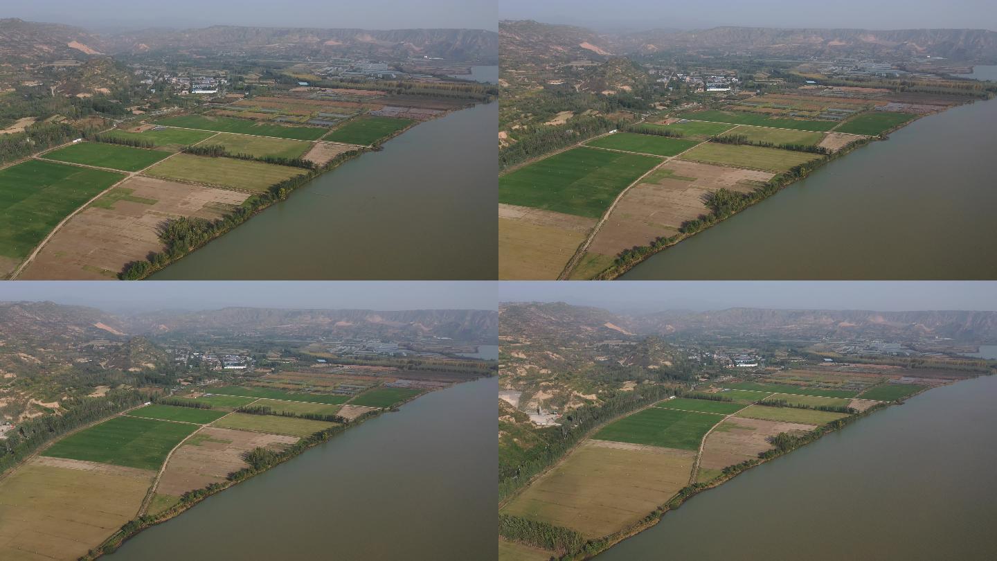 大江大河江河湖海溼地公園城市湖泊黃河_3840x2160_高清視頻素材下載