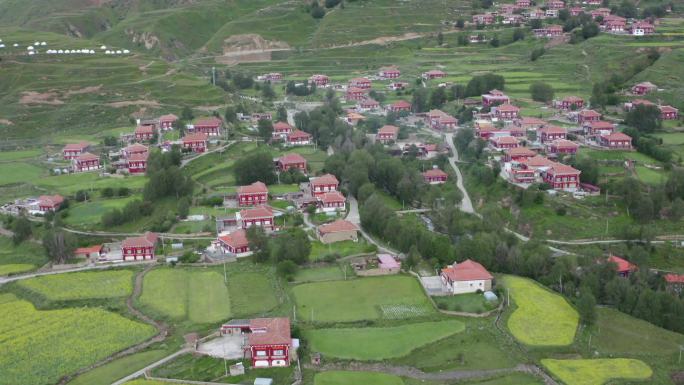 臧房民居 村子 村落 高原 西藏