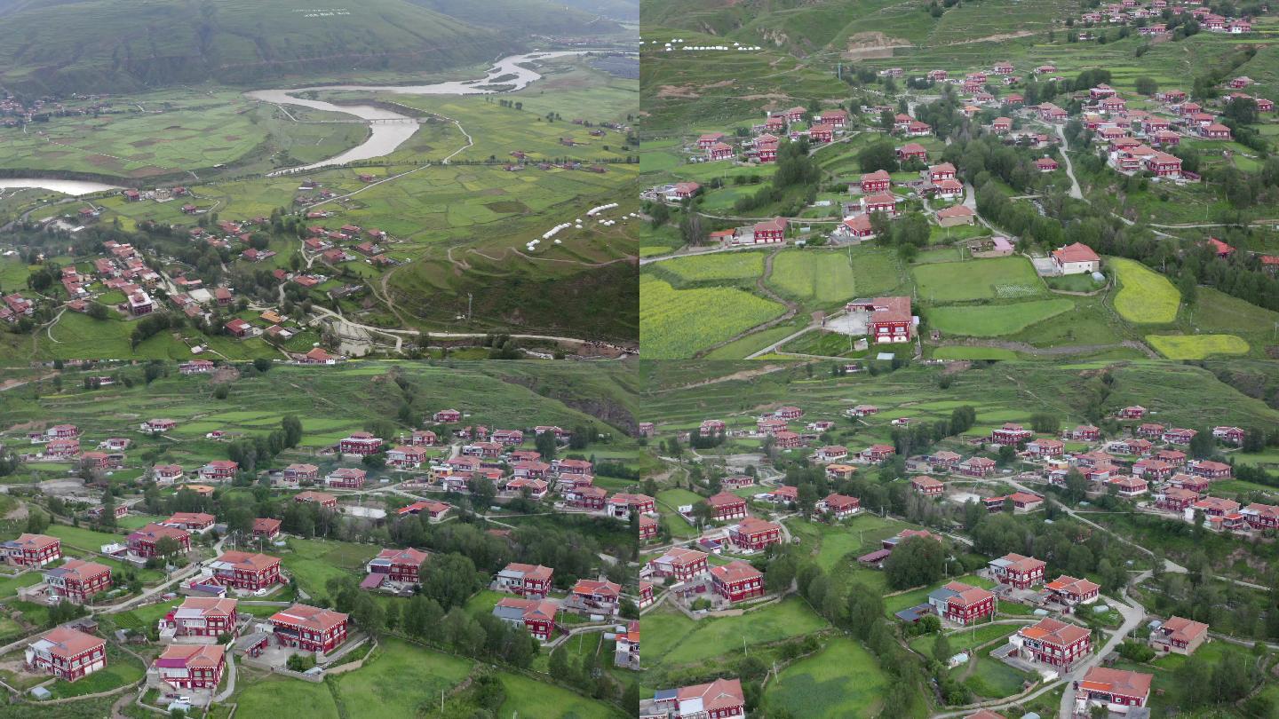 臧房民居 村子 村落 高原 西藏