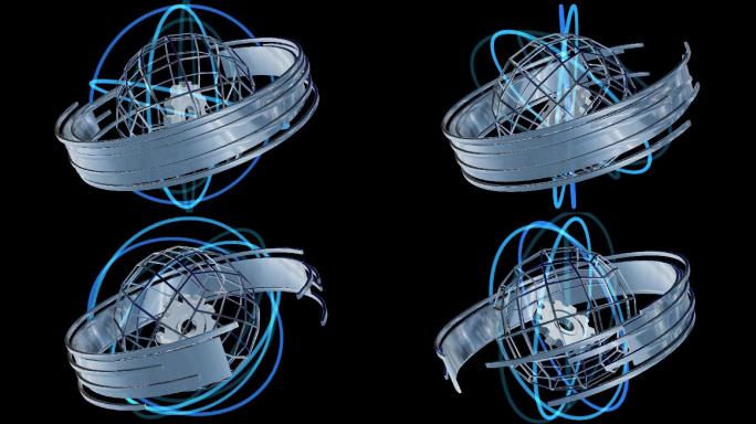 原创科技机械类球型视频素材