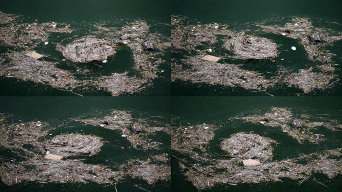 自然水污染旋涡空镜头空境通用素材视频水污
