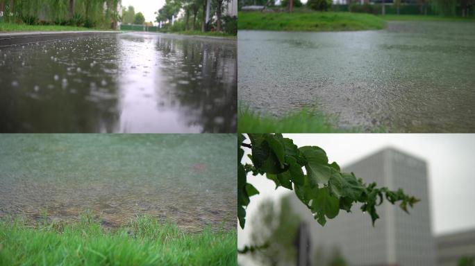 下雨素材，雨天实景收声