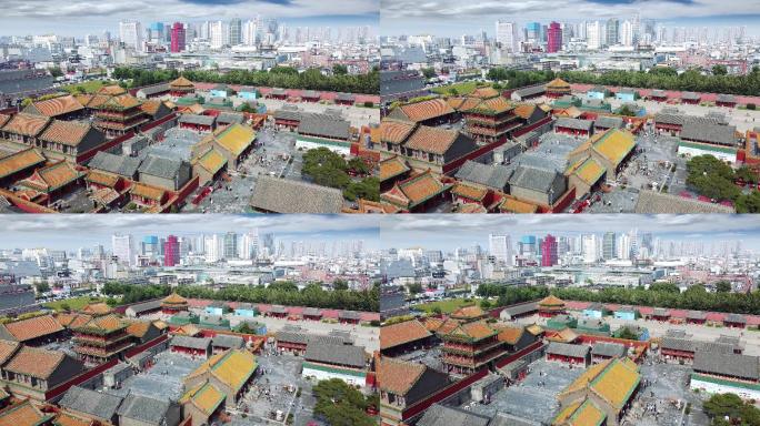 沈阳 和平区 地标 航拍素材 辽宁