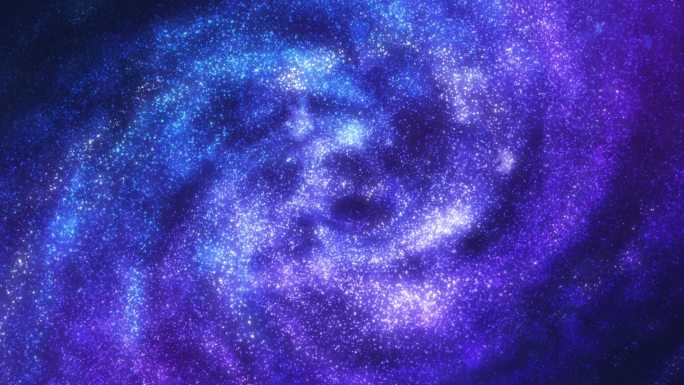 蓝紫粒子星空视频素材