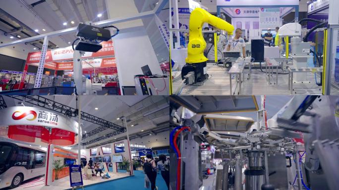 4K工业机器人展览-人工智能工业自动化