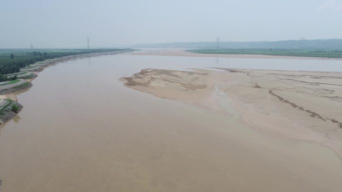 黄河河道丁字坝