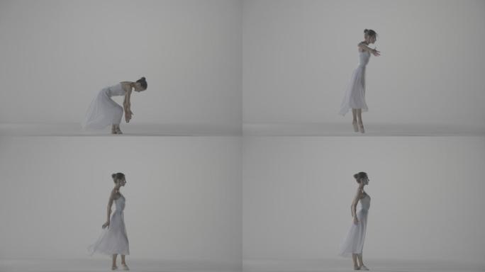 欧美女生跳芭蕾舞的实拍视频