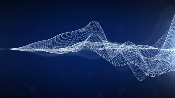 抽象波浪线频谱网纹线节奏变化
