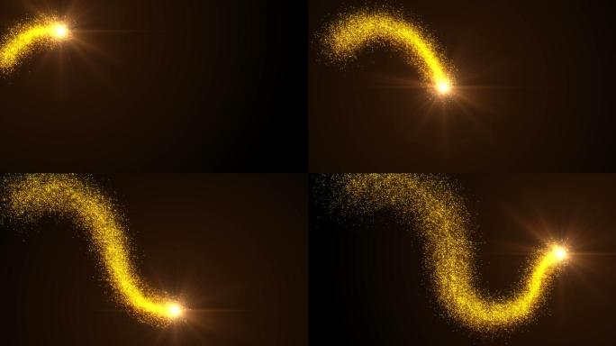 金色粒子运动轨迹