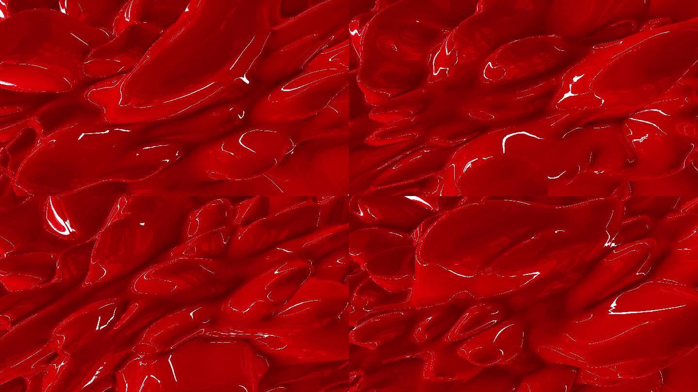 4K红色抽象动态背景