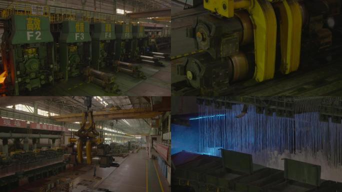 钢铁工厂大型炼钢炉倒出钢水X