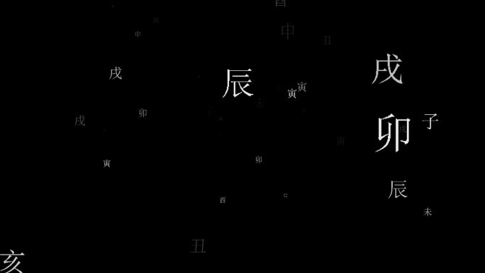 生辰八字飞舞特效带通道