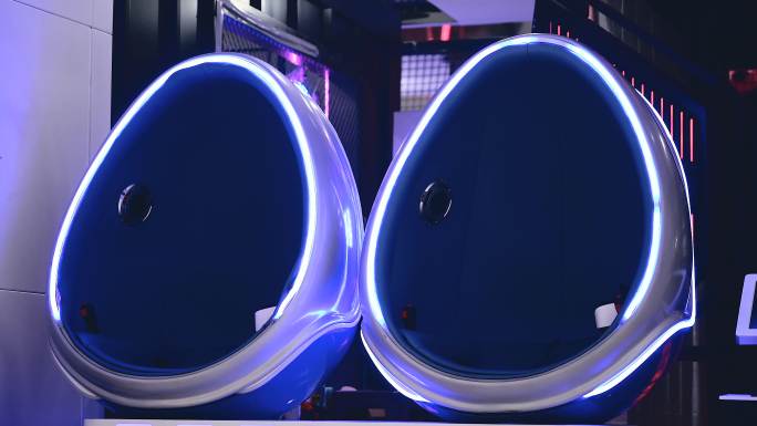4K商场游乐园VR沉浸式体验娱乐设备空镜