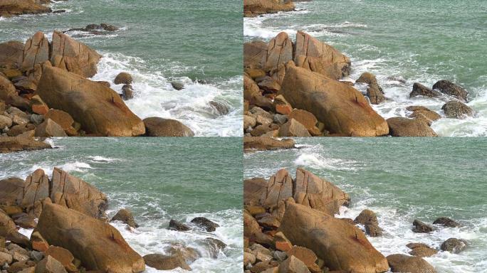 4K大海礁石浪花
