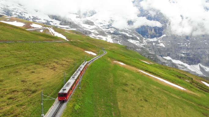 前往温根的瑞士交通列车