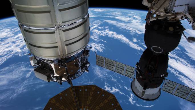 从国际空间站看地球。