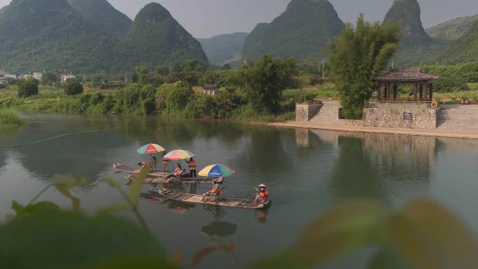 阳朔遇龙河竹排漂流-03