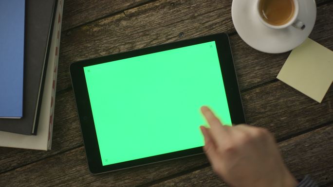 使用绿幕平板电脑绿屏绿布电子产品后期素材