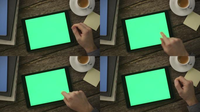 使用绿幕平板电脑绿屏绿布电子产品后期素材