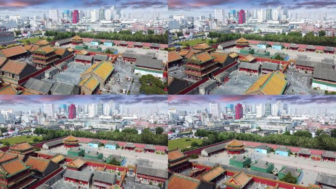 沈阳 和平区 地标 航拍素材 辽宁