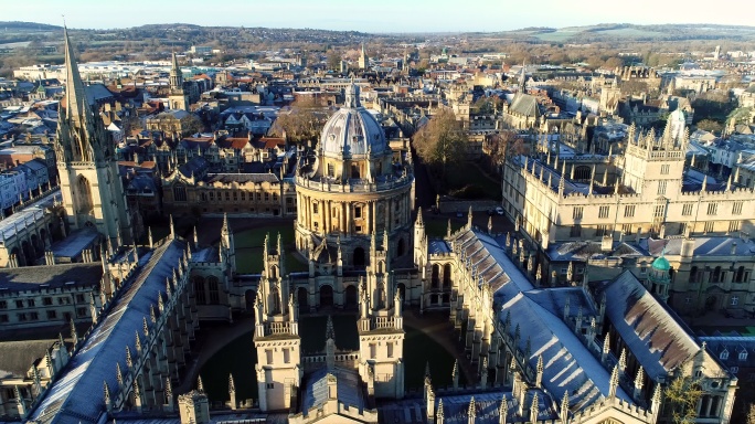 牛津城市天际线英国风光英国风景英国首都