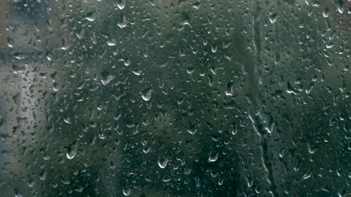 窗外的雨滴 雨天 视频 素材