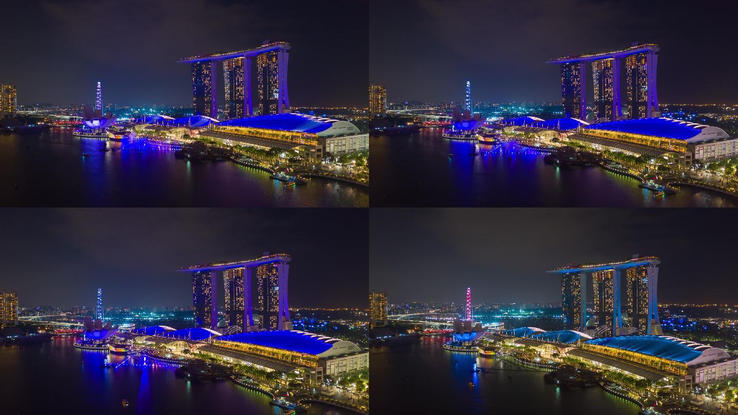 新加坡城酒店海湾夜景