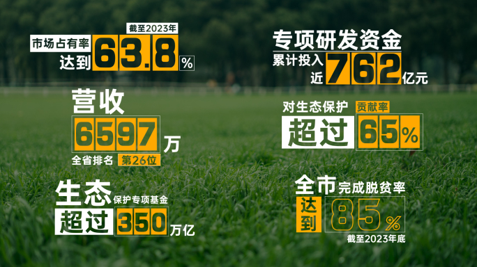 简洁数据字幕条