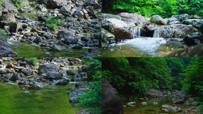 山间清澈溪流