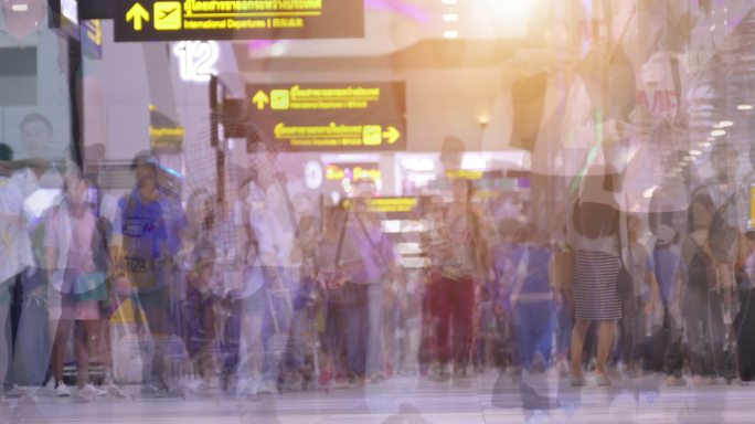机场旅客机场人群旅客延时客流旅游高峰经济