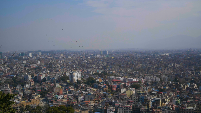 记录尼泊尔人慢生活加德满都街道建筑旅游