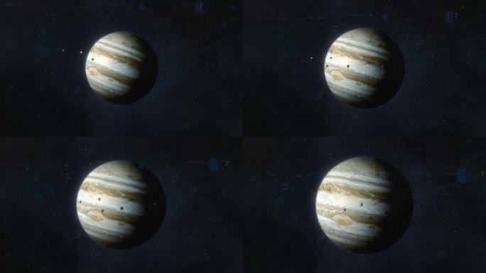 木星模拟动画八大行星宇宙航空航天