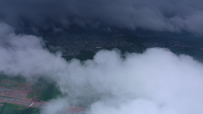 云海 秦岭云海 秦岭脚下 云层 云雾