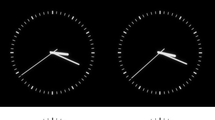 2款时钟时间简约钟表 指针 时间 转动