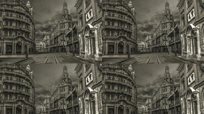 三十年代老上海饭店 老上海街景